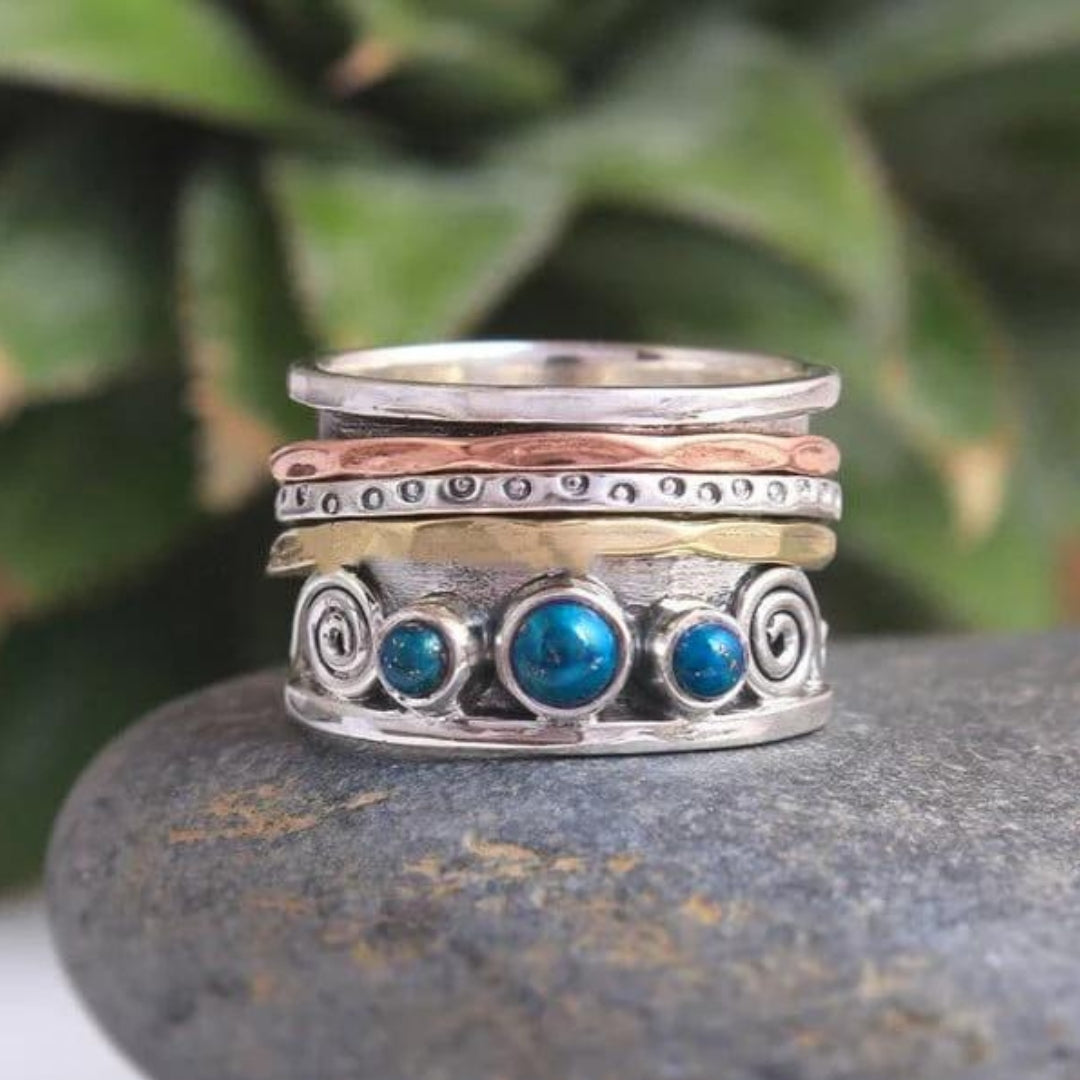 Bohemian Sapphire Meditation Ring (Buy 1, Get 1 free)