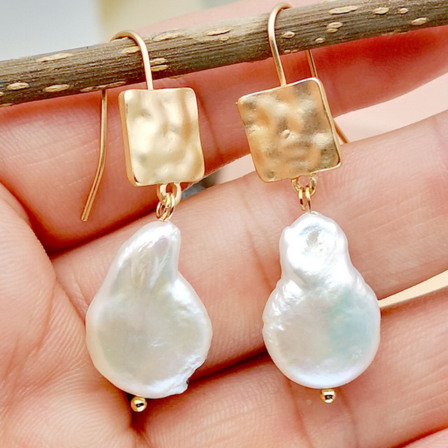 Vintage freshwater pearl earrings