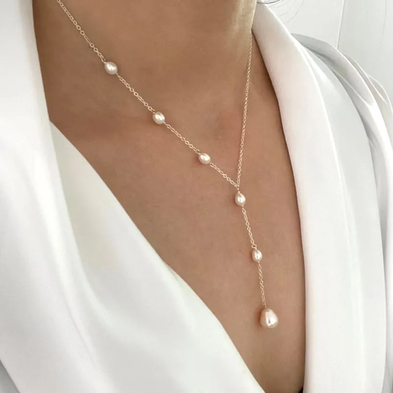 Vintage Necklace with Pearl Pendant