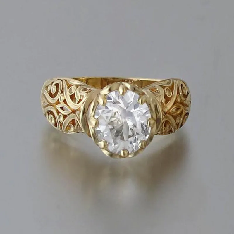 Elegant White Zirconium Ring