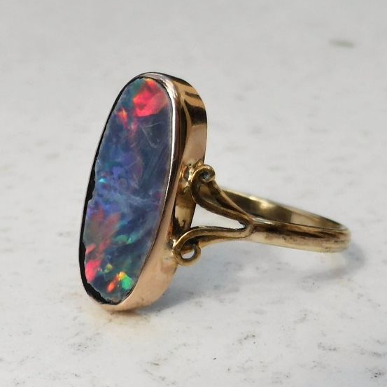 Vintage Colored Opal Ring